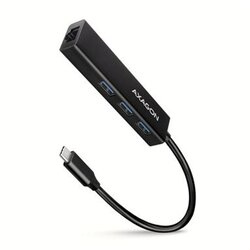 Axagon USB HUB HMC-GL3A 3x USB-C + Gigabit LAN, 20cm Cene