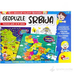 Lisciani edukativna slagalica moja srbija 2U1 Cene