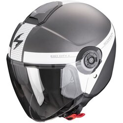 Scorpion exo-city ii short matt silver white kaciga Cene