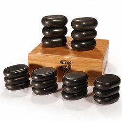 Mastermassage vulkansko kamenje za masažu 18 kom Bamboo Box Cene