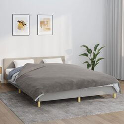 vidaXL Obtežena odeja s prevleko siva 200x230 cm 9 kg blago Cene