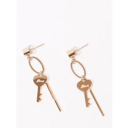 Yups Earrings hanging gold key Cene