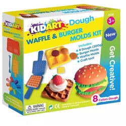 KidArt komplet plastelina z modeli za hamburgerje in vaflje - 8 barv Cene