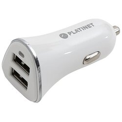 Platinet AUTO PUNJAČ 2xUSB 5V 3,4A + MICRO USB KABEL WHITE Cene