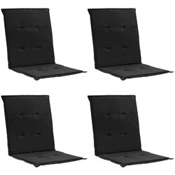  Jastuci za vrtne stolice 4 kom crni 100 x 50 x 3 cm od tkanine Cijene
