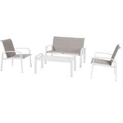 Hesperide SET VRTNOG NAMJEŠTAJA ELYN 64X31X116CM ALUMINIJ/PVC/POLIETILEN/POLIURETAN BIJELA 4/1 Cene