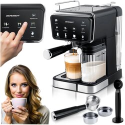 Berdsen BD-773 espresso aparat za kavo 20 bar 1350 W – avtomatski penilnik mleka, touch zaslon, 1,5 L Cene