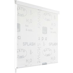 vidaXL Rolo zastor za tuš 140 x 240 cm s raznim natpisima Cijene