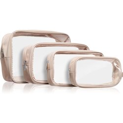 Notino Travel Collection Cosmetic bag putni kozmetički set Beige 4 kom Cijene
