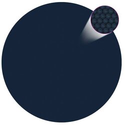  Plavajoča PE solarna folija za bazen 356 cm črna in modra Cene