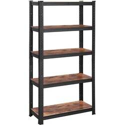 Songmics Regal 30 x 75 x 150 cm smeđo-crna, GLR030B01 Cene