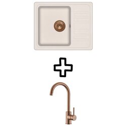 Aquasanita Set Notus SQ102AW + Vida PVD Silica/Bakar Cene
