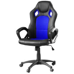 Timeless Tools Ergonomska igralna stolica z nastavljivo višino in oblazinjenim naslonjalom - modra, (5000262182) Cene