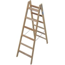Krause-werk prostostoječa lesena lestev 2x6 stopnic 170262 Cene