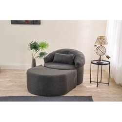 Atelier Del Sofa pitta - Anthracite Anthracite 1-Seat Sofa-Bed Cene