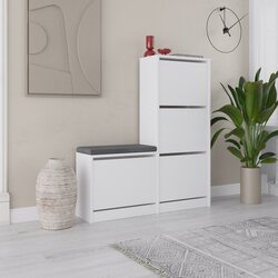 Hanah home cipelarnik Dude White