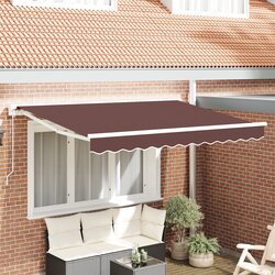 vidaXL Retraktilna tenda Rjava 350x200 cm Cene