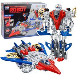 Borbeni avion-robot za sestavljanje 2u1 s 29 elementi Cene