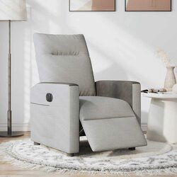 Maison Chic Električni naslanjač - Relax naslanjač sivo blago, (22062614) Cene