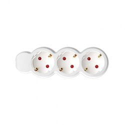 Home Produžni kabl, 3 utičnica, 1.5mm2, 3 met, beli - NV 3-3/WH/1,5 Cene