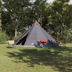 Tipi šator s krovom Siva i narančasta 560 x 560 x 300 cm taft Cene