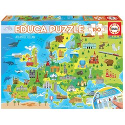 Educa Sestavljanka Zemljevid Evrope - 150 kosov (EDU18607), (21215569) Cene