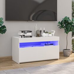 vidaXL TV ormarić s LED svjetlima bijeli 75 x 35 x 40 cm Cijene