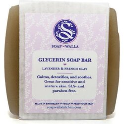 Soapwalla lavender & french clay soap bar Cene