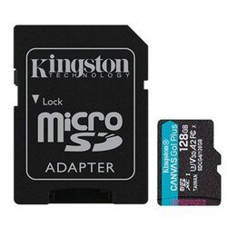 Kingston Memorijska kartica U3 V30 microSDXC 128GB Canvas Go Plus 200MB/s A2 + adapter SDCG4/128GB