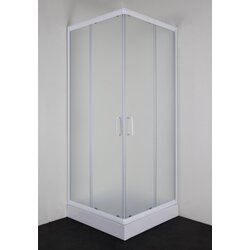 Sanotechnik kutna tuš kabina Roma (D x Š x V: 90 x 90 x 190 cm, Debljina: 5 mm, Bijele boje) Cene