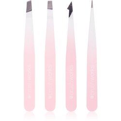 Brushworks The Complete set pincet za obrvi White & Pink Cene