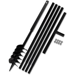 vidaXL Ručna burgija za zemlju sa ručkom 120 mm i produžnom cijevi 5 m čelik Cijene