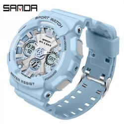 Sanda 6033 blue muški sat sa silikonskom narukvicom Cene
