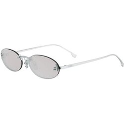 Fendi First Crystal Grey Oval Sunglasses - ONE SIZE (54) Cene
