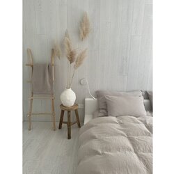 Butter Kings Bež enojna posteljnina iz muslina 135x200 cm Plain Muslin – Cene