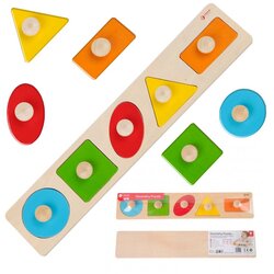 Classic World Klasična svjetska Montessori slagalica za djecu, učenje oblika, figura, boja, 7 dijelova. Cijene