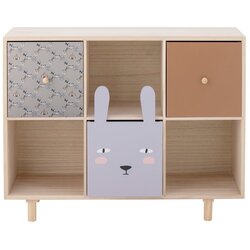 Bloomingville Mini dječja biblioteka od masivne paulovnije u prirodnoj boji 55x89,5 cm calle – Cene