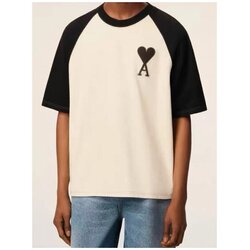 Ami Paris Majice & Polo majice T-SHIRT UTS351.726 IVOIRE Bež Cene
