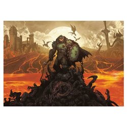 Doom The Dark Ages art print, A3 Cene