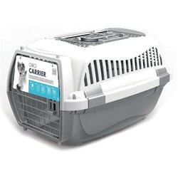 M Pets transporter 57,2 x 36,5 x 32,76 cm - M sivo bijeli Cene