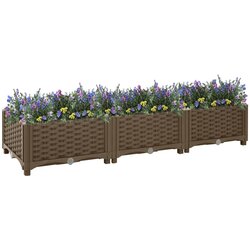 vidaXL Visoka greda 120x40x23 cm polipropilen, (20606774) Cene