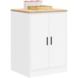 vidaXL Garažni ormar za odlaganje bijeli 60x51x85 cm masivne borovine Cijene