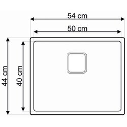 Laweo podgradna sudopera AS 356 inox 9x9cm 54x44cm Cene