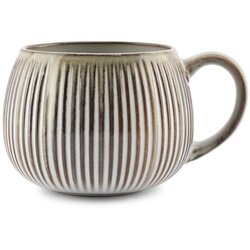S|P Collection Smeđa/bež šalica od kamenine 400 ml Arto – Cene