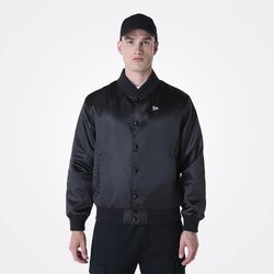 New Era muška jakna essential black satin bomber jacket Cene