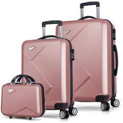Myvalice set kofera 8367, 3 dijela, ružičasto zlato Cijene