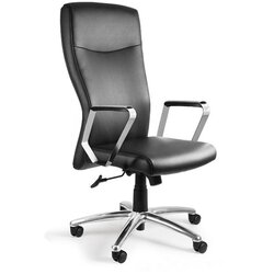UNIQUE Adella C239 office chair, genuine leather HL-4, black Cene