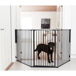 BabyDan Pet Flex L Extra Tall Sigurnosna Ograda za Pse 90–223 cm – Zidna, Crna ( 20022 ) Cene