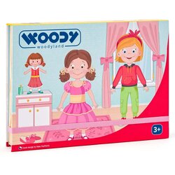 Woodyland Drvena igračka Magnetna kutija sa oblicima Modni salon za devojčice 3+ Cene