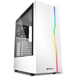 Sharkoon kućište midi rgb slider white Cene